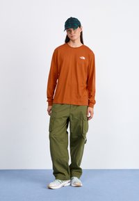 The North Face MENS TEE RELAXED VERTICAL - Topper langermet - bombay orange