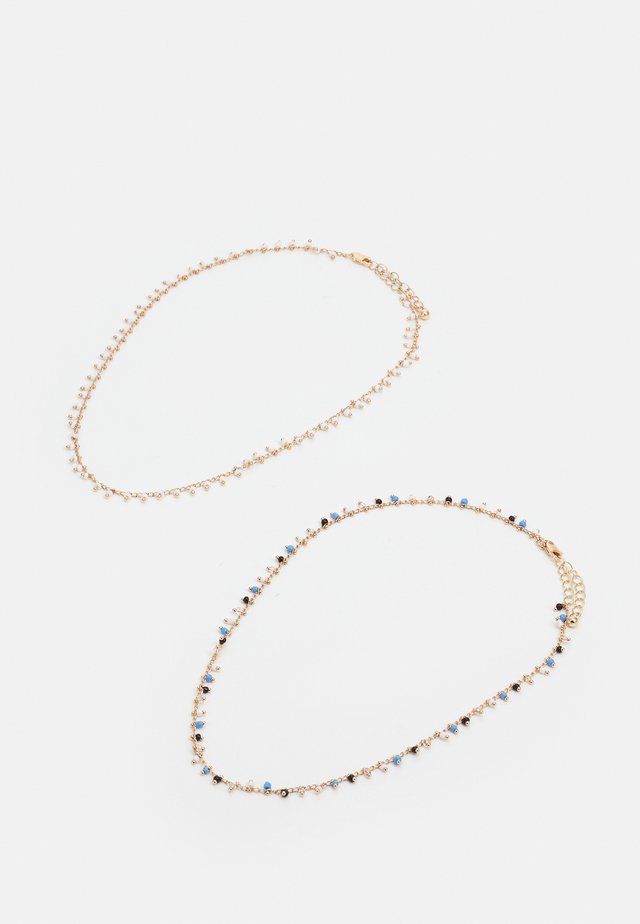 PCPEARLIA NECKLACE 2 PACK - Halsband - gold-coloured/blue