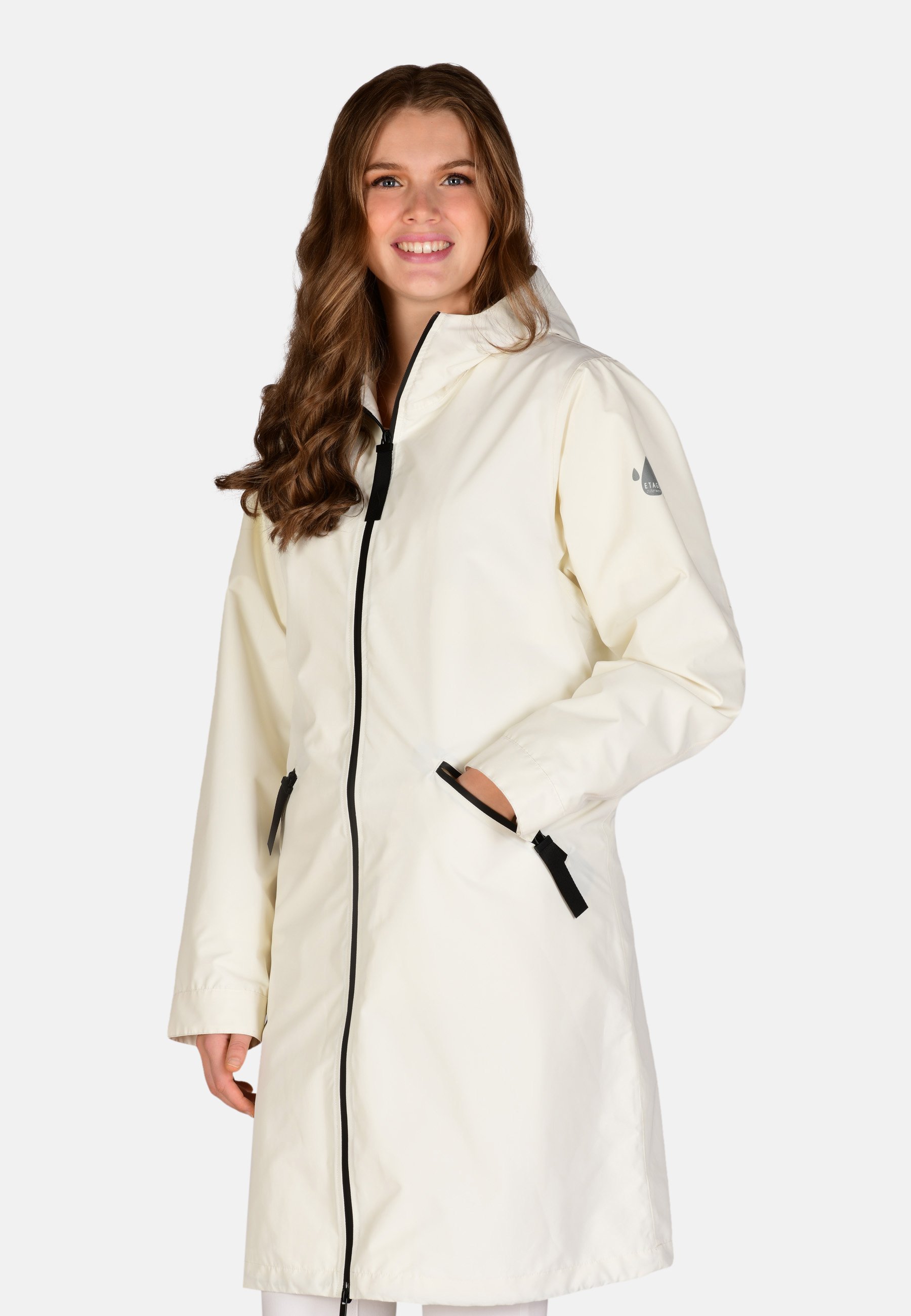 off white waterproof jacket