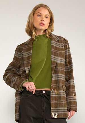 Nümph, NUEZMA OVERSIZE BLAZER - Halflange jas - kelp