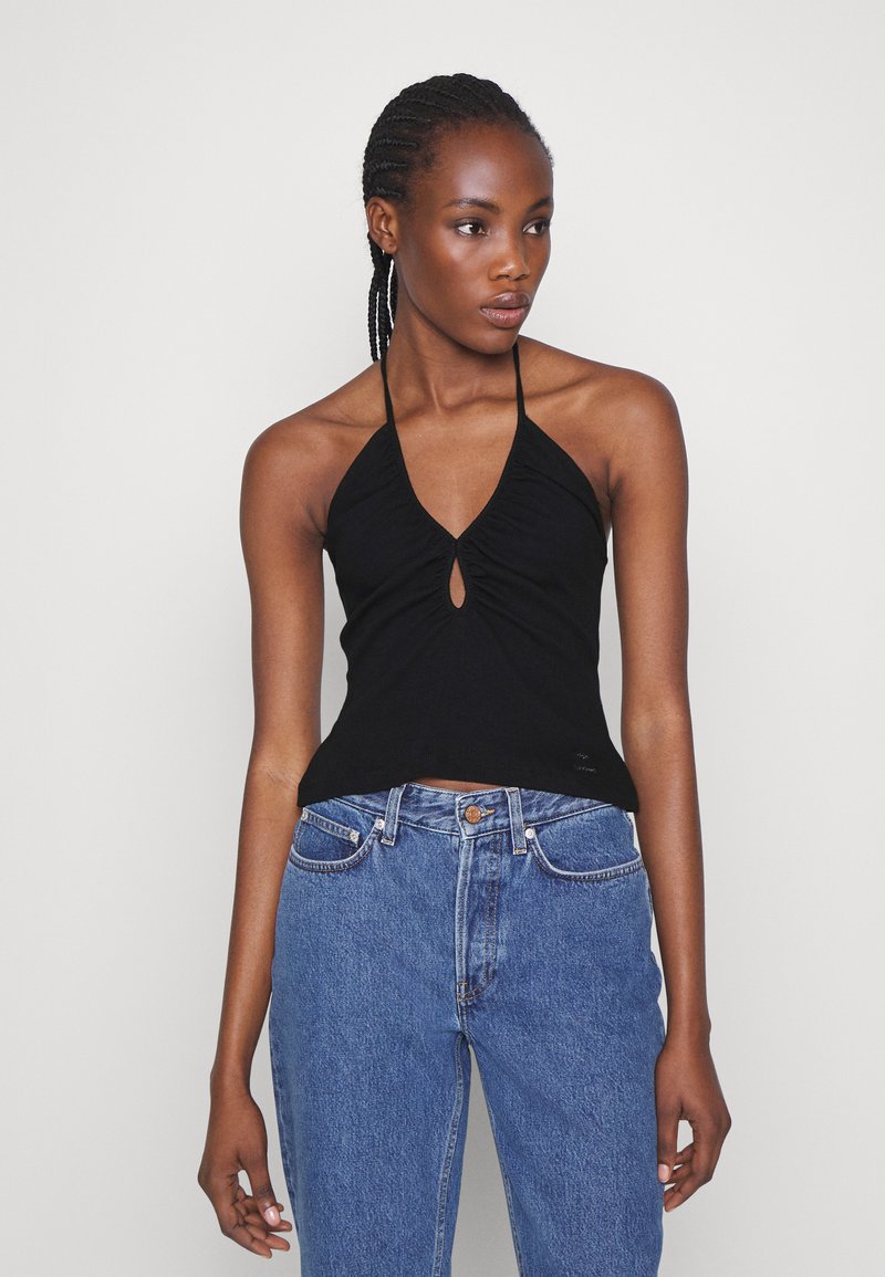 Won Hundred JEMMA - Top - solid black/black - Zalando.de