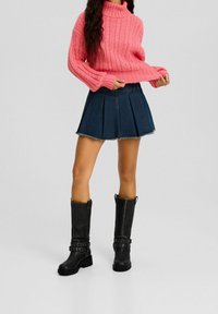 Bershka Stickad tröja - light pink