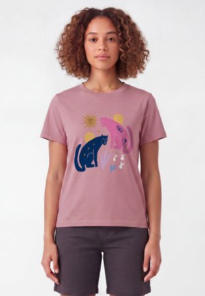 watapparel, LOVE AND FLEX - T-shirt print - lilac dream