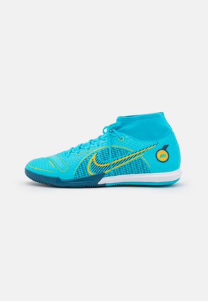 MERCURIAL 8 ACADEMY IC UNISEX - Zaalvoetbalschoenen - chlorine blue/laser orange/marina