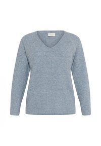 NIELA V-NECK - Pulover - windward blue melange