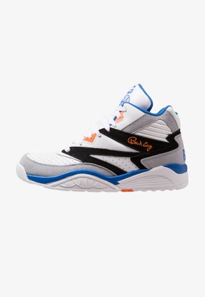 Patrick Ewing SPORT LITE - Korkeavartiset tennarit - white/grey/blue