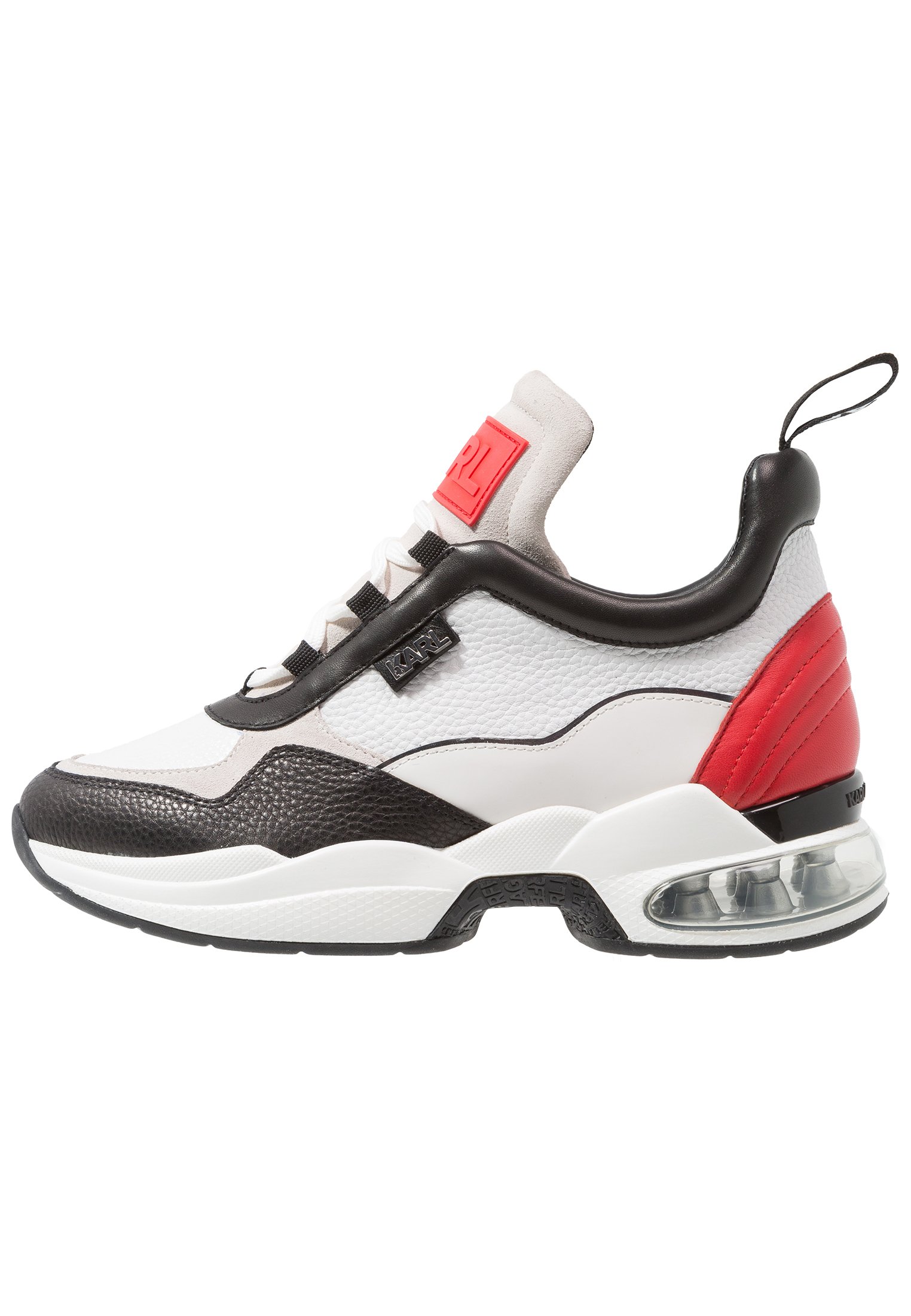 KARL LAGERFELD LAZARE MID Joggesko whitered Zalando.no KARL LAGERFELD LAZARE MID Høye joggesko whiteblack