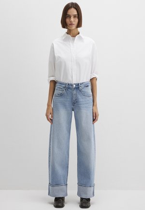 SANDRA - Baggy Jeans - lt brushed denim