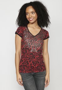 Koroshi SHORT SLEEVE - Apdrukāts T-krekls - red coral