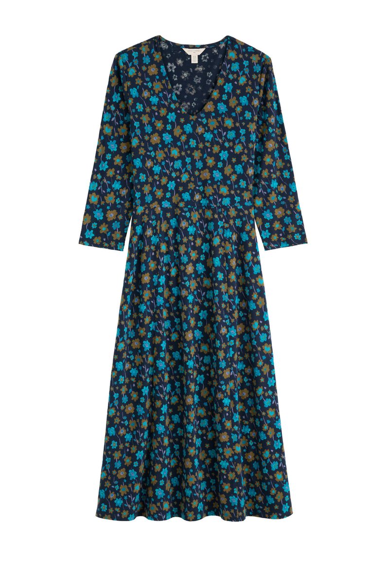 Mesh Midikleid Mit Print Für Damen In Blau