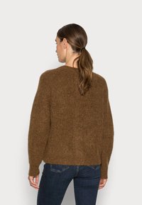 Selected Femme SLFLULU CARDIGAN - Casaco de malha - rubber