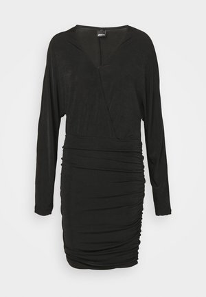 Gina Tricot, BUZZY RUCHED DRESS - Vestido de tubo - black