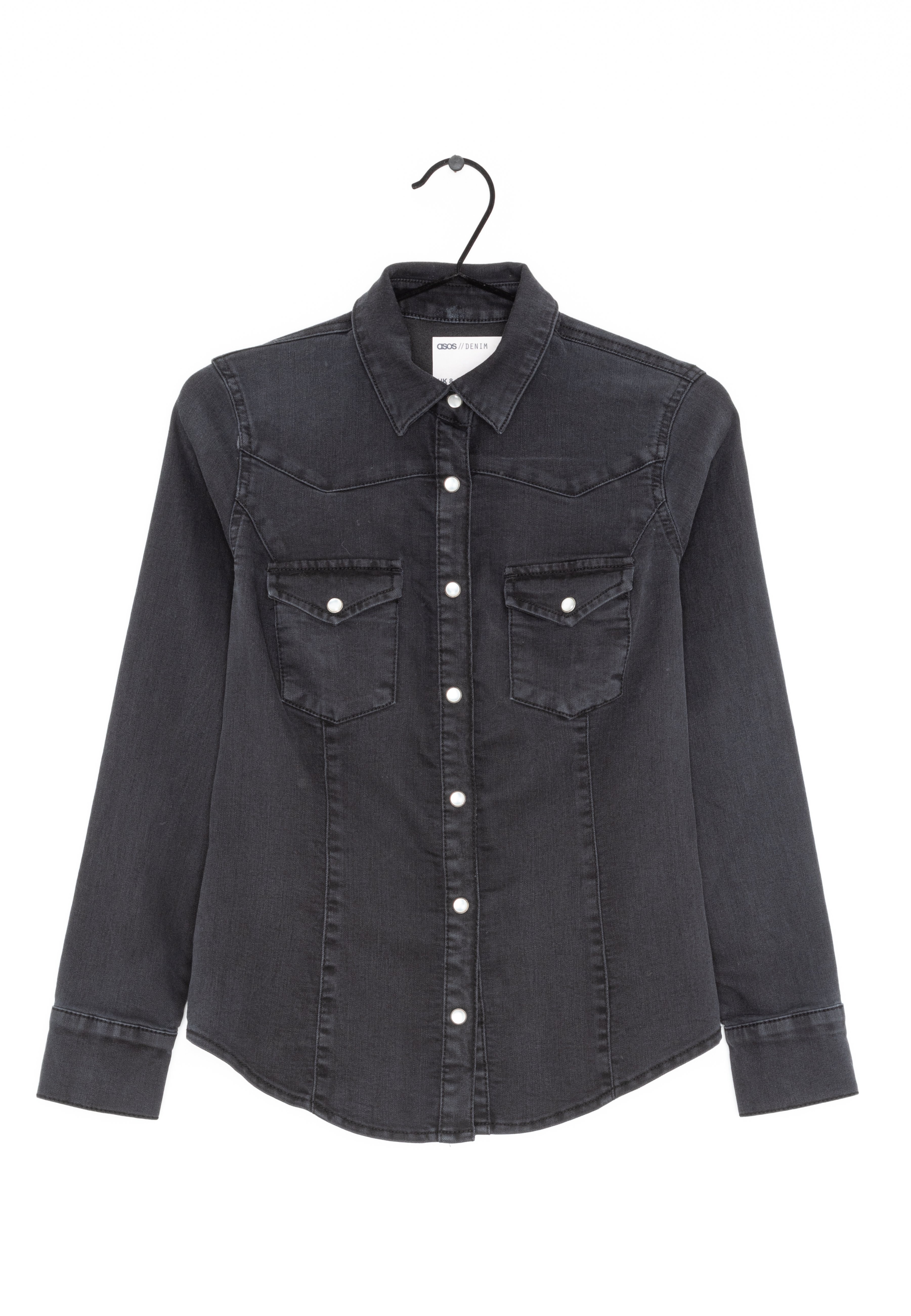 asos black blouse