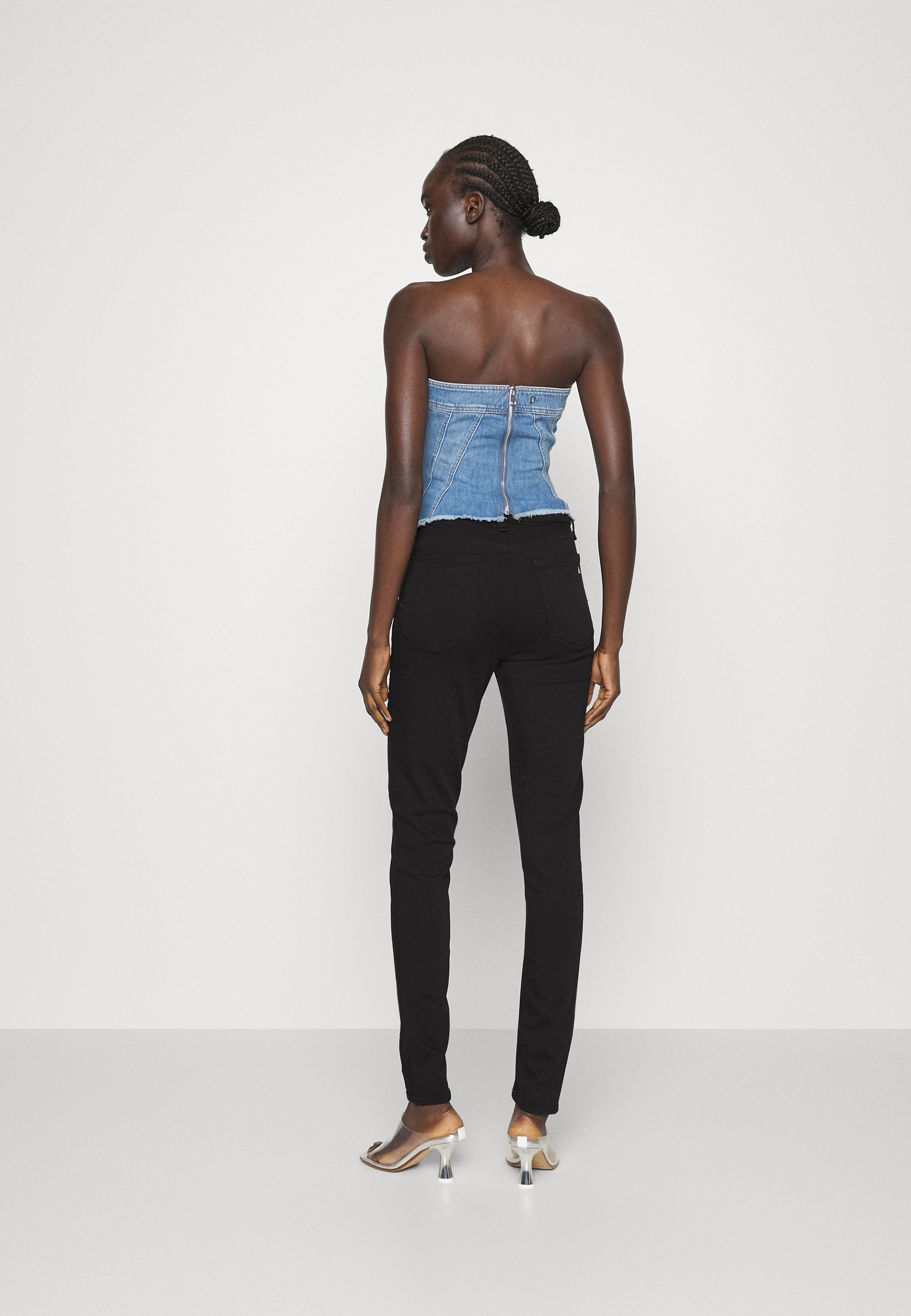 rag \u0026 bone NINA HIGH RISE - Jeans Skinny Fit - black - Zalando.co.uk