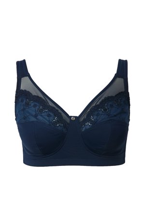 Ulla Popken, MIDNIGHT LACE RELIEF BRA - Underwired bra - midnight blue