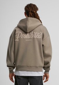 PROHIBITED - Zip-up sweatshirt - taupe Thumbnail Image 1