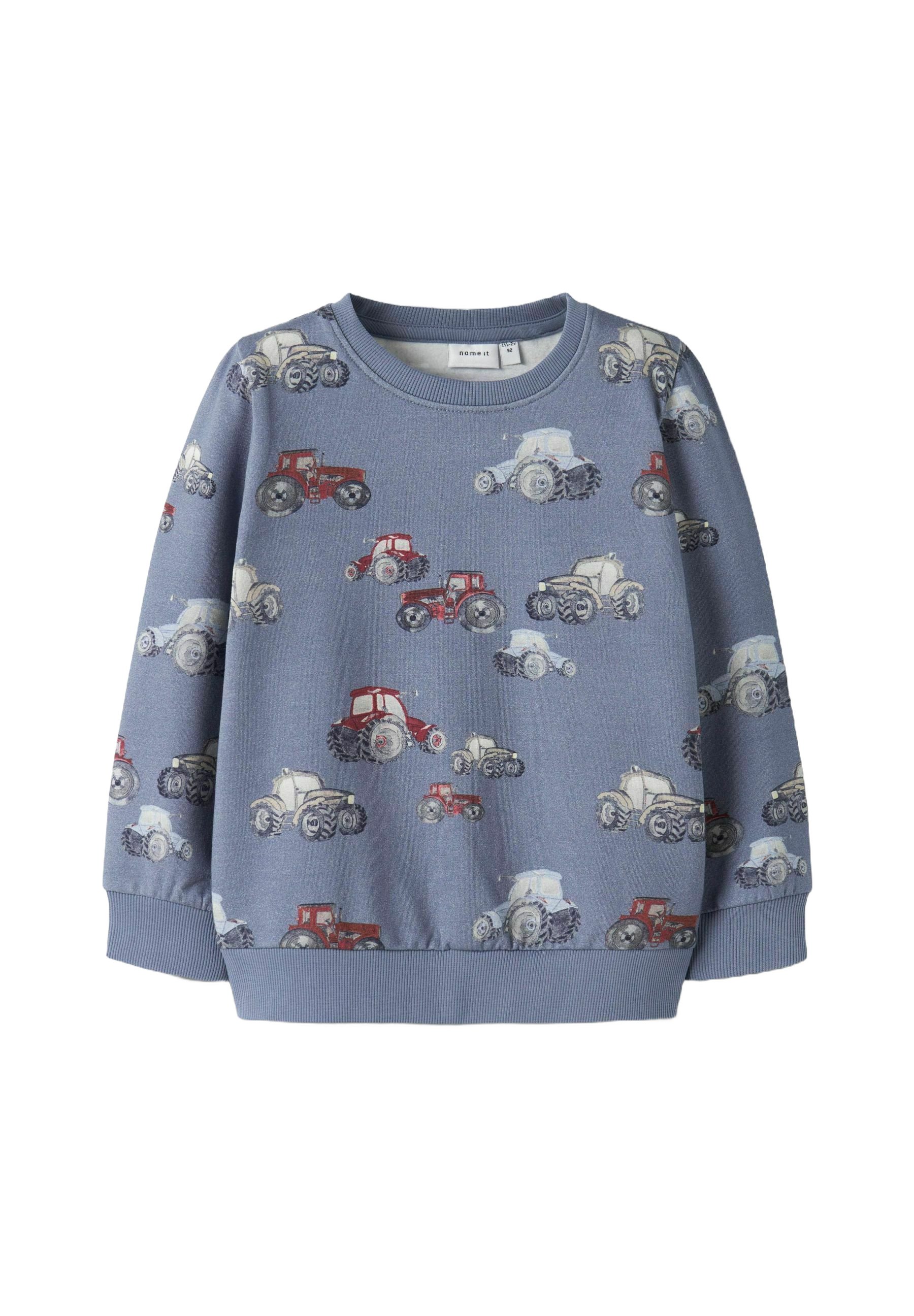 NAME IT Nkmleno LS Sweat Bru Noos Maglia di Tuta Bambini e Ragazzi