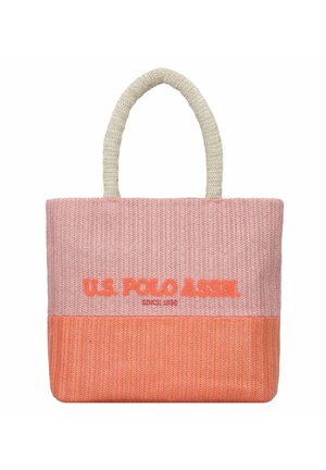 U.S. Polo Assn. STRAW 38 CM - Cabas - papaya rose