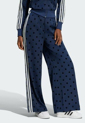 adidas Originals, SATIN POLKA DOTS WIDE LEG PANT - Pantalones - night indigo