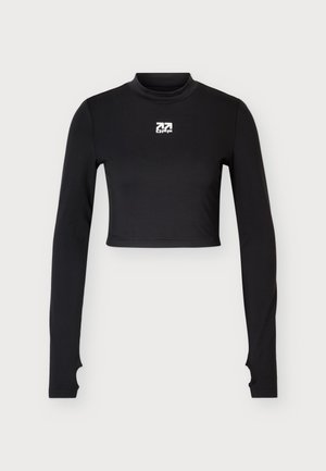 L/AB c/o Off-White, CROPPED MOCK NECK - Блуза с дълги ръкави - black night