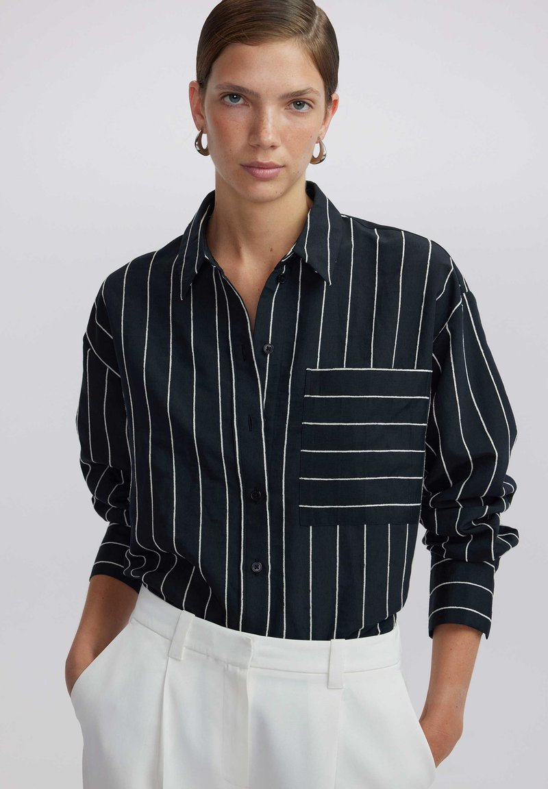 Ipekyol STRIPED  - Camicia - black