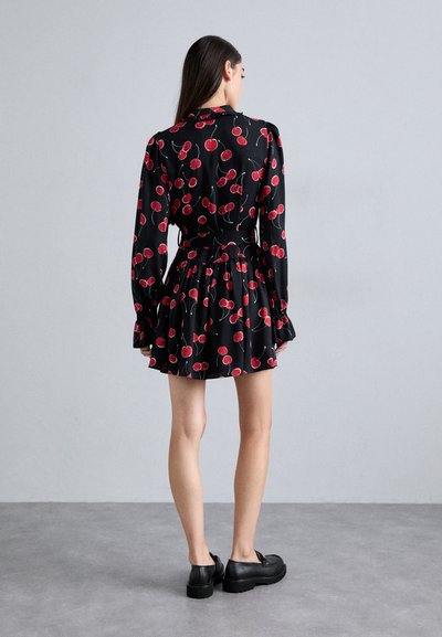 The Kooples ROBE - Skjortekjole - black/red