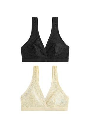 REGULAR FIT - ULTIMATE COMFORT 2 PACK  - Trojuholníková podprsenka - black cream