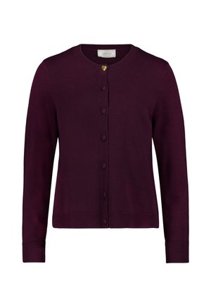 Cartoon, CARTOON MIT RUNDHALSAUSSCHNITT FEINSTRICKJACKE - Gilet - dark dahlia
