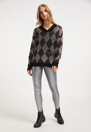 myMo ROCKS, Pullover - schwarz rosa