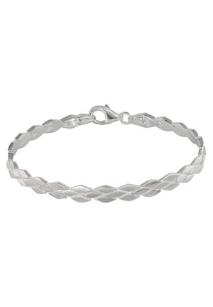 RAUTE MATT UND POLIERT - Armband - silberfarben