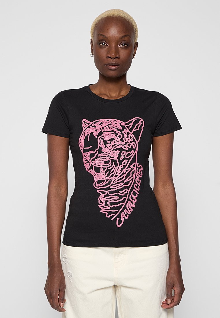 Cavalli Class T-shirt print zwart Cavalli Class T-shirt print zwart
