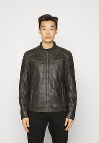 Gipsy by Mauritius CHESTO - Casaco de couro - dark olive