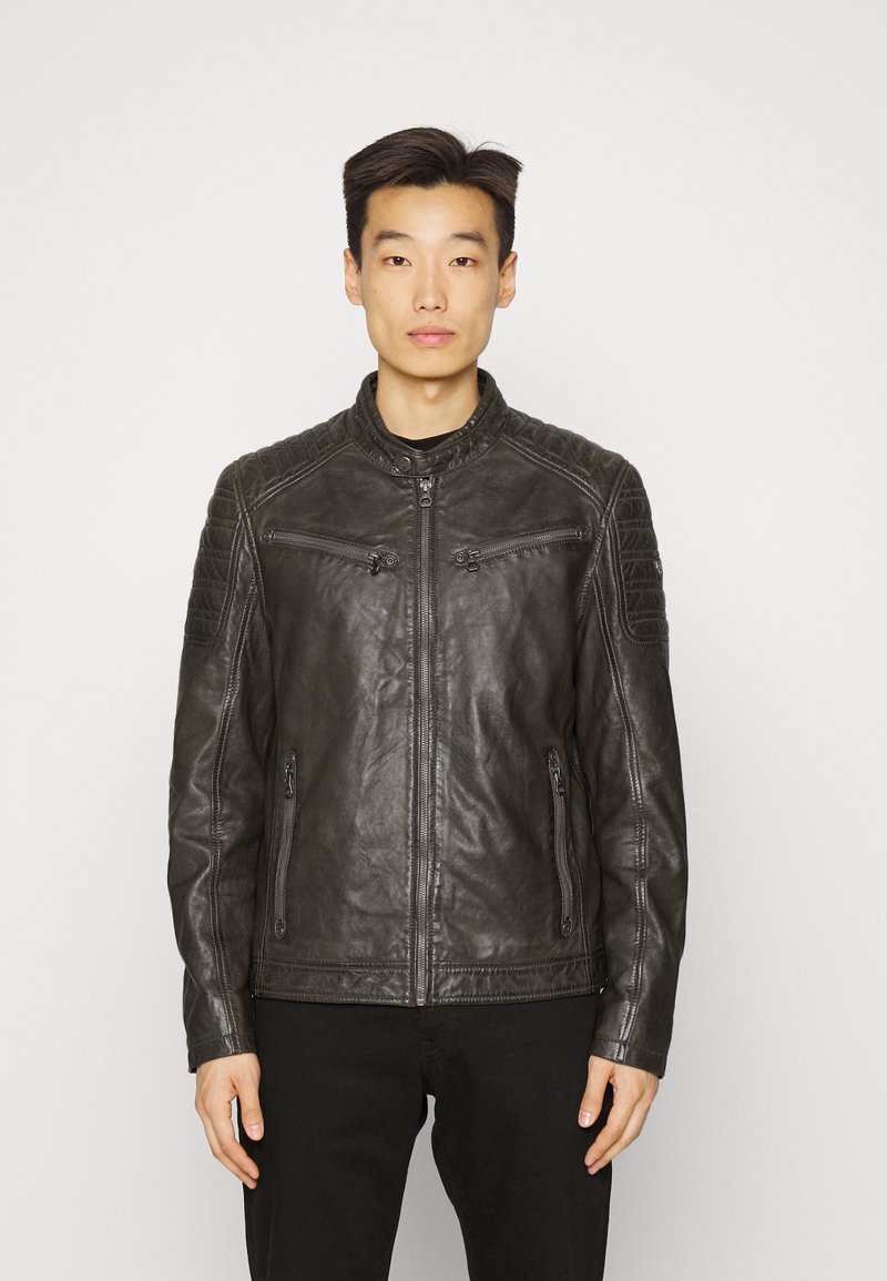 Gipsy by Mauritius CHESTO - Casaco de couro - dark olive