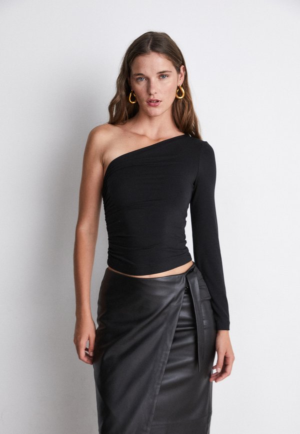 TENCEL ™ CARBON ONE SHOULDER LONGSLEEVE - Print T-shirt