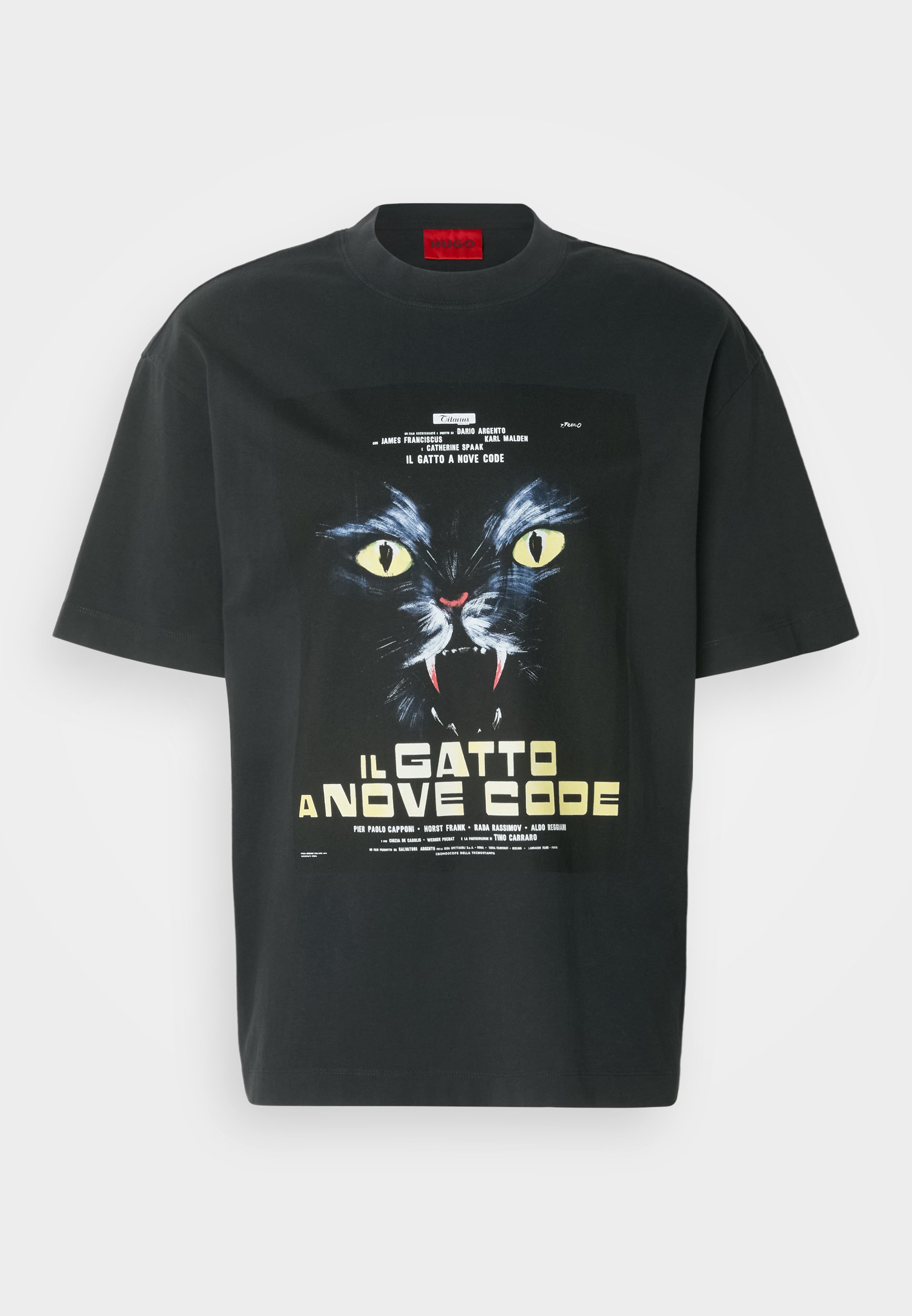 HUGO DARGEX - Print T-shirt - black - Zalando