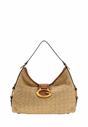 Guess, GUESS POCHETTES ZALINA FLAP CLUTCH NATURAL/COGNAC - Bolso de mano - natural cognac ntc