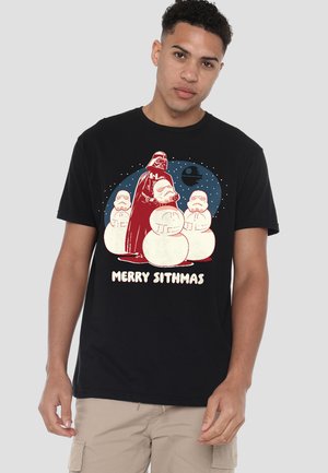 STAR WARS DARTH VADER MERRY SITHMAS CHRISTMAS - Print T-shirt - black