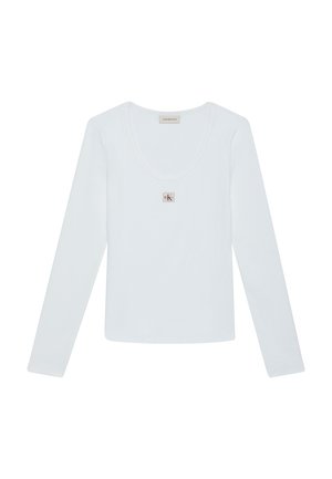 Calvin Klein Jeans, T-shirt à manches longues - bright white