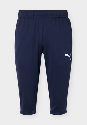 Puma, TEAMLIGA26 TRAINING PANTS - Pantalón 3/4 de deporte - navy/white/blue horizon