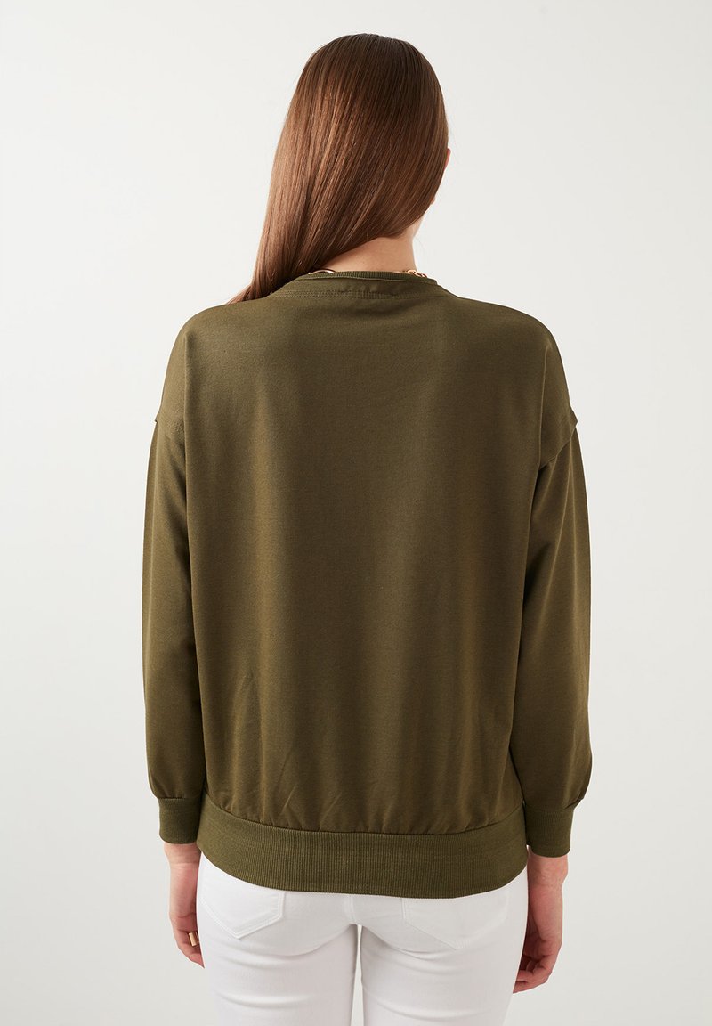 Damen Sweatshirts | LELA SLIM FIT Sweatshirt khaki - NU98956 Damen Sweatshirts | LELA SLIM FIT Sweatshirt khaki - NU98956