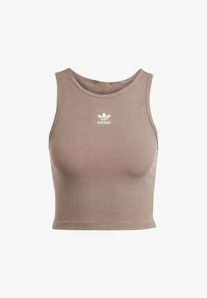 ESSENTIALS RIBBED - Débardeur - trace brown