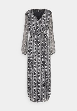 ONLY Tall, ONLZIGGY LIFE DRESS - Maxi šaty - black/ziggy zigzag mix