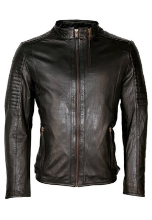 Lederjacke - black