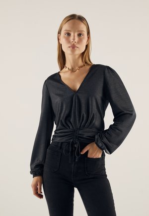 Topper langermet - black