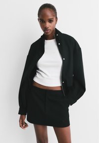 PULL&BEAR Fustă în formă de A - black