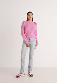 Vero Moda VMADIA ONECK FLOWER - Pulover - fuchsia pink