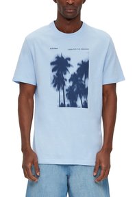 s.Oliver T-Shirt print - hellblau