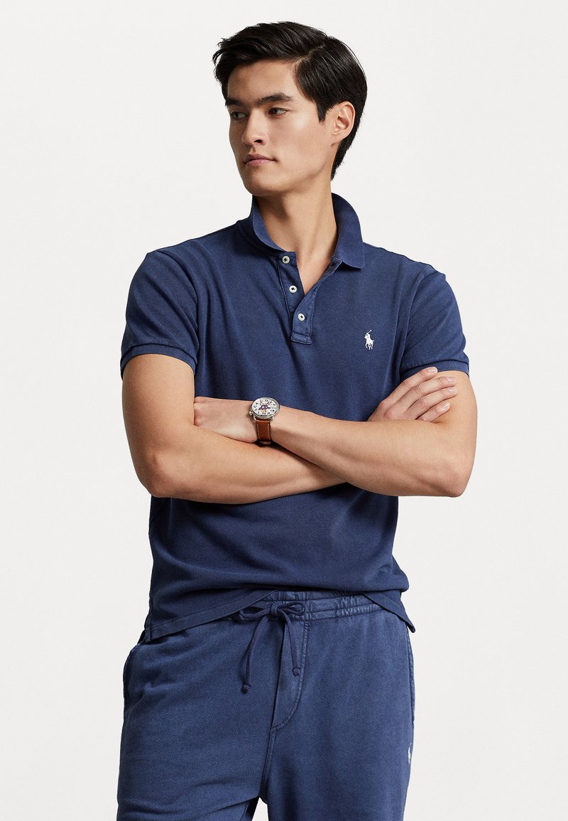 Polo Ralph Lauren CUSTOM SLIM FIT SPA TERRY POLO SHIRT Poloshirt newport navy/donkerblauw