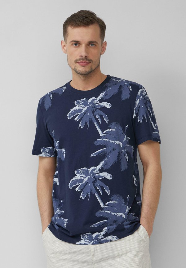 T-Shirt print - tiefblau