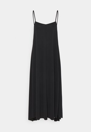 SLFFINIA MIDI STRAP DRESS - Žerzejové šaty - black